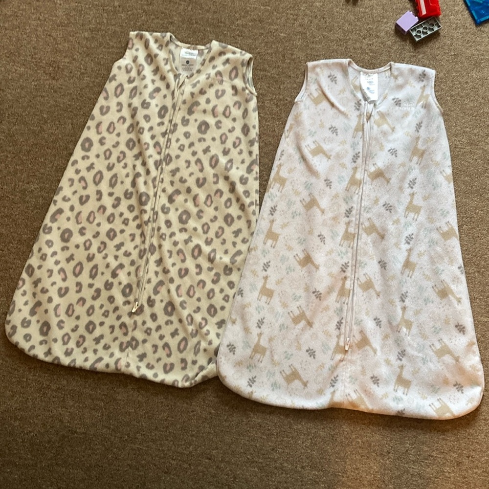Halo Kids Pajamas Sleep Sacks - Leopard and Deer Patterns